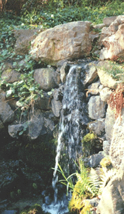 Frink Waterfall, 1930.<br>Photo by Peter Metzger, courtesy of Wade Vaughn